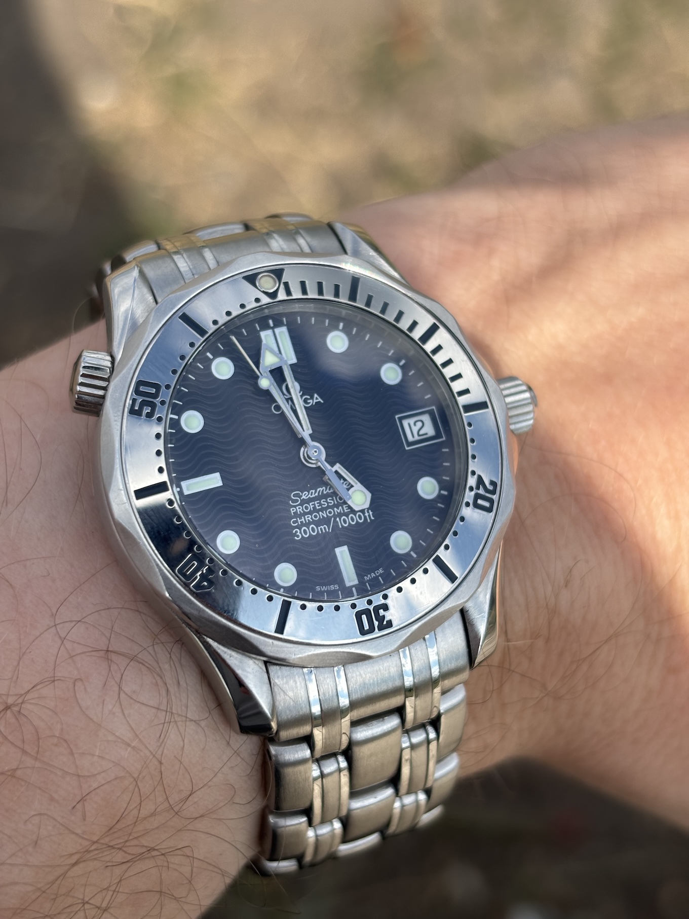 The dial in sunlight